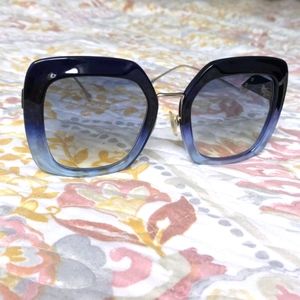 Fendi-FF0317/S-0ZX9/FR Dark Blue Blue Gradient